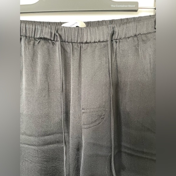 Vince Black Silk Wide Leg Pants XS - Picture 2 of 5